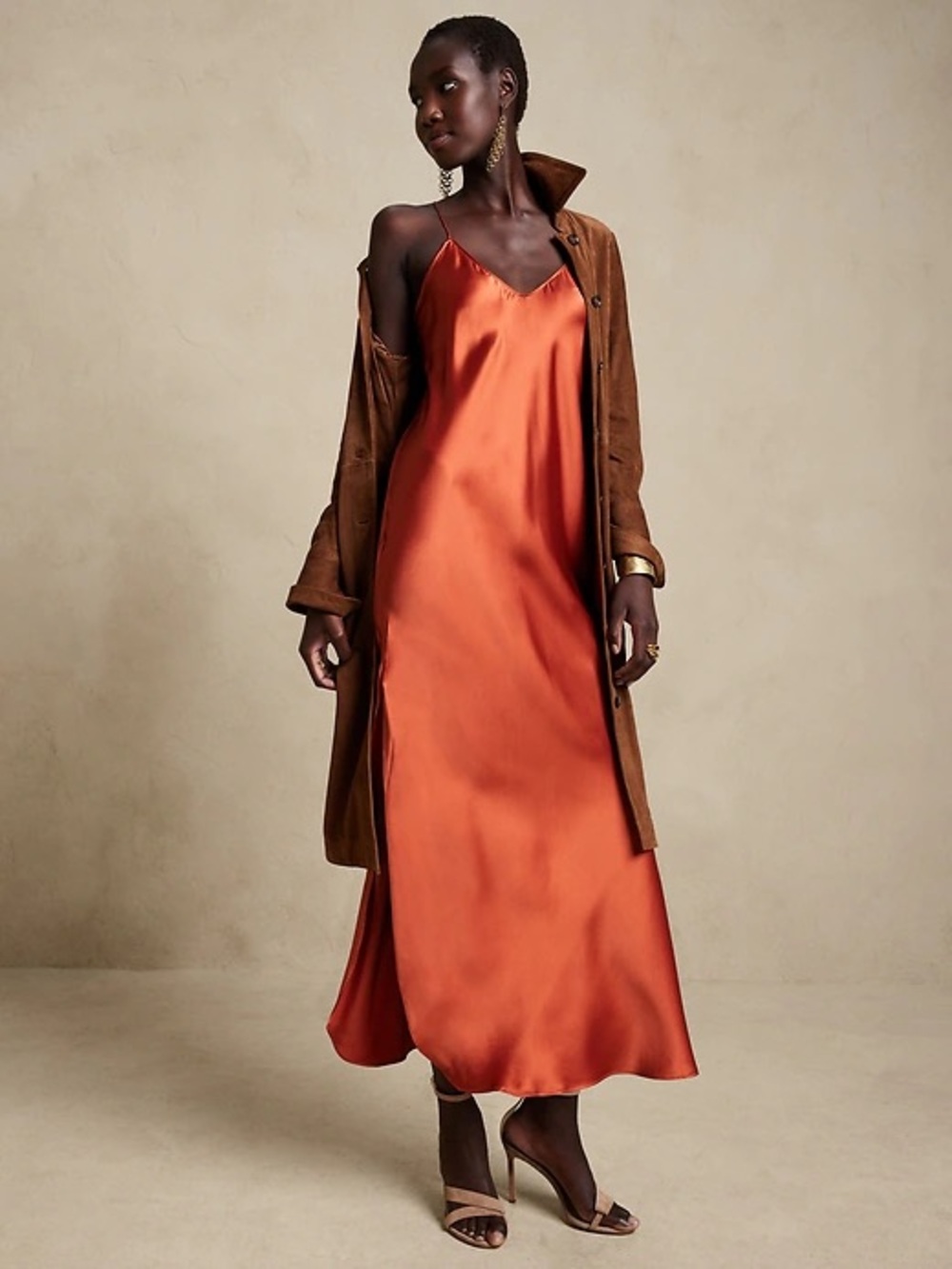Dreamer Silk Maxi Dress Banana Republic
